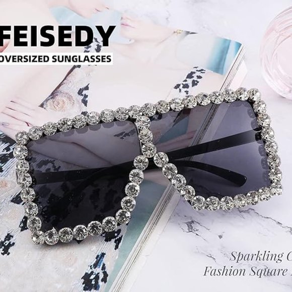 Sparkling crystal sunglasses